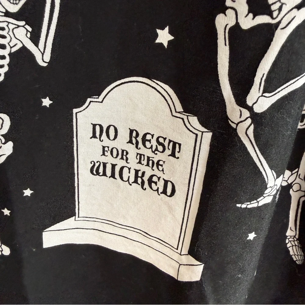 ModCloth x Black Friday Groovin' Graveyard A-Line Dress 16 - Picture 7 of 9
